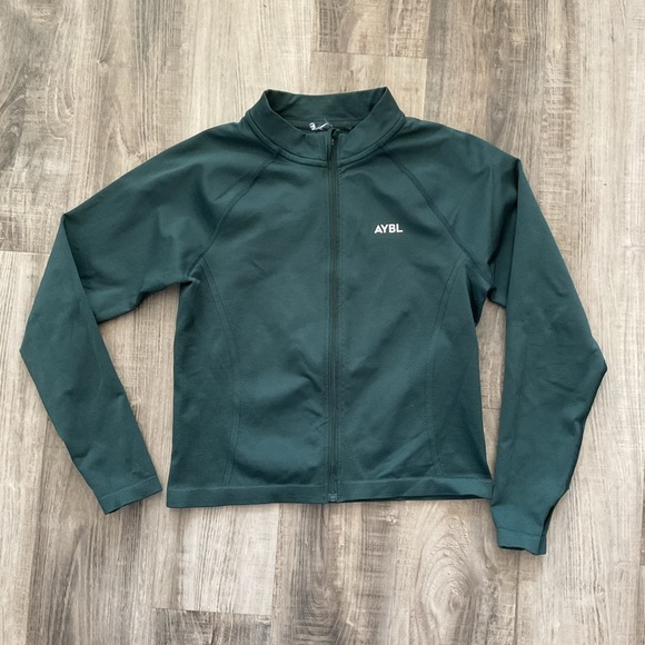 AYBL Zip Up Dark Green Jacket - Picture 1 of 4